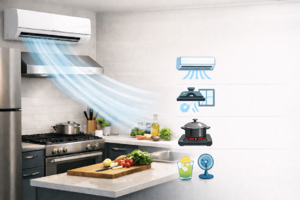 夏季廚房降溫攻略：專用空調規劃與安裝重點解析